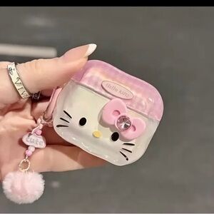 Sanrio Hello Kitty Pink and White AirPod Holder